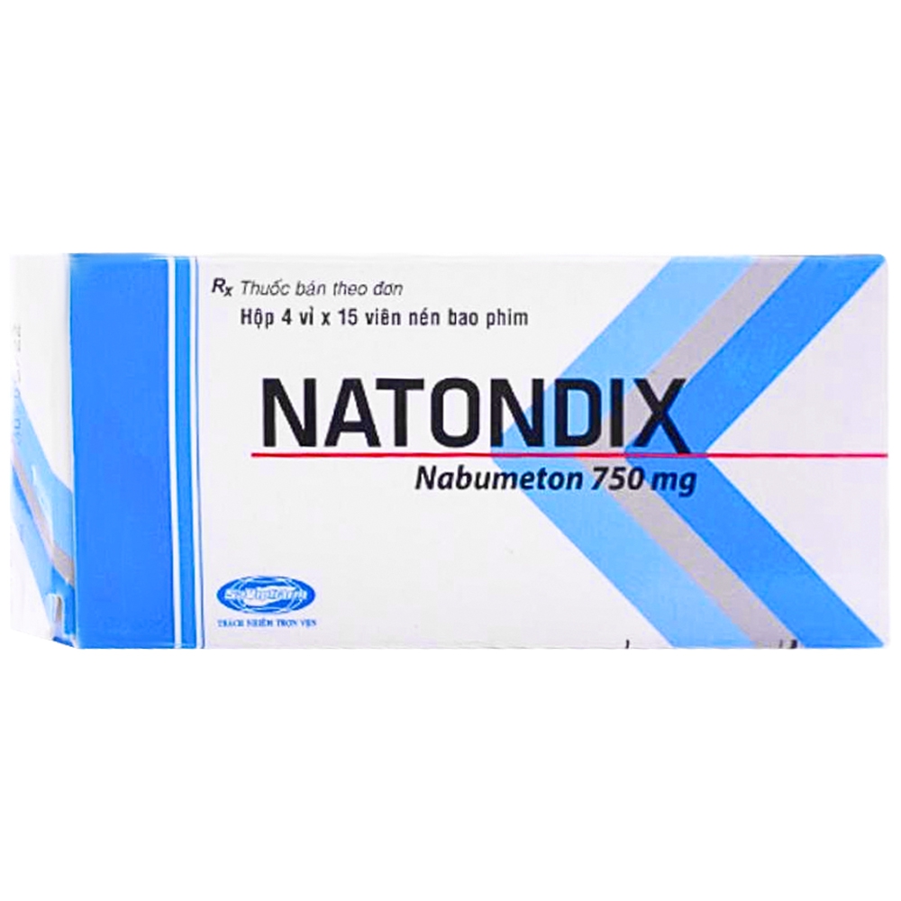 Thuốc Natondix 750mg Savi chống viêm, giảm các cơn đau, cứng khớp do thoái hóa khớp (4 vỉ x 15 viên)