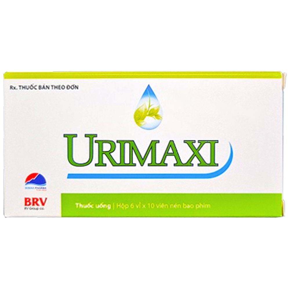 Thuốc Urimaxi BRV điều trị sỏi mật, sỏi tiết niệu, sỏi thận, sỏi bàng quang (6 vỉ x 10 viên)