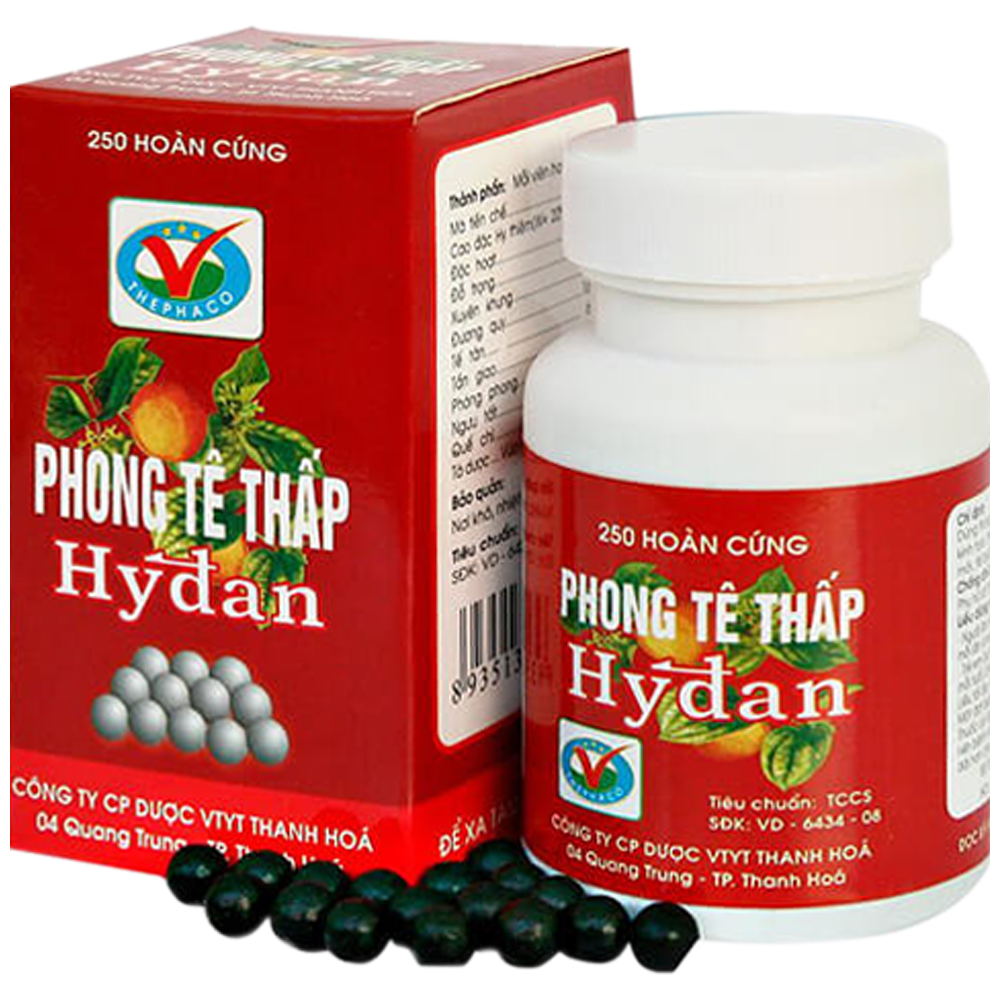 Thuốc Phong Tê Thấp Hyđan điều trị đau dây thần kinh tọa, thần kinh liên sườn (250 viên)