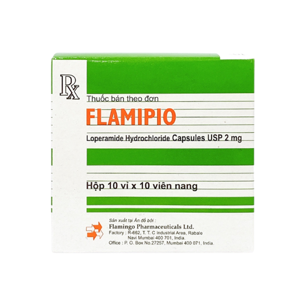 Thuốc Flamipio 2mg Flamingo điều trị tiêu chảy (10 vỉ x 10 viên)