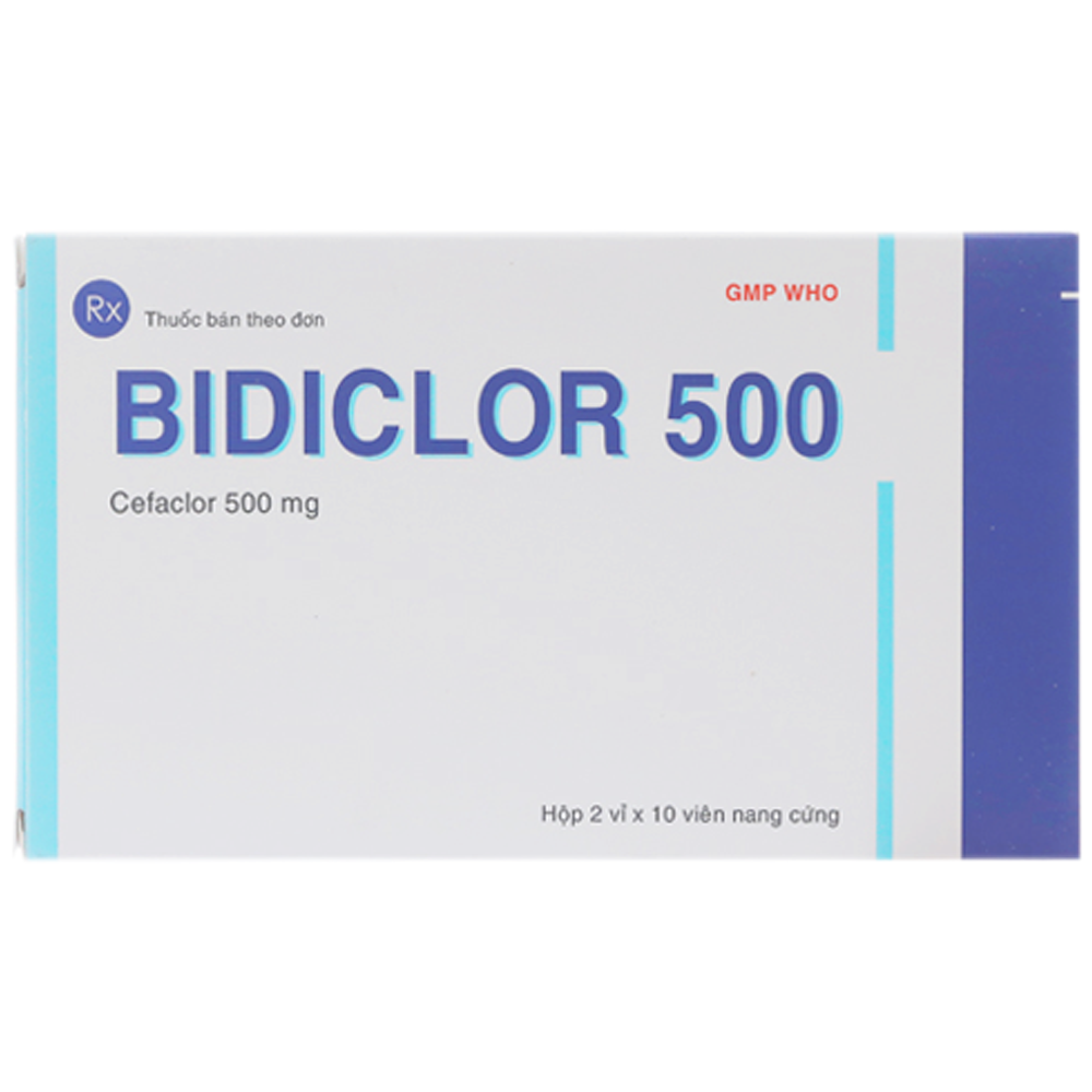 Thuốc Bidiclor 500 Bidiphar điều trị nhiễm khuẩn (20 viên)