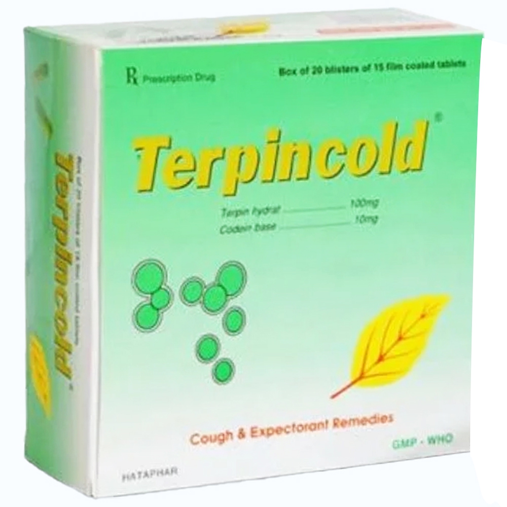 Thuốc Terpincold Hà Tây giảm ho khan và ho do ngứa cổ (6 vỉ x 15 viên)