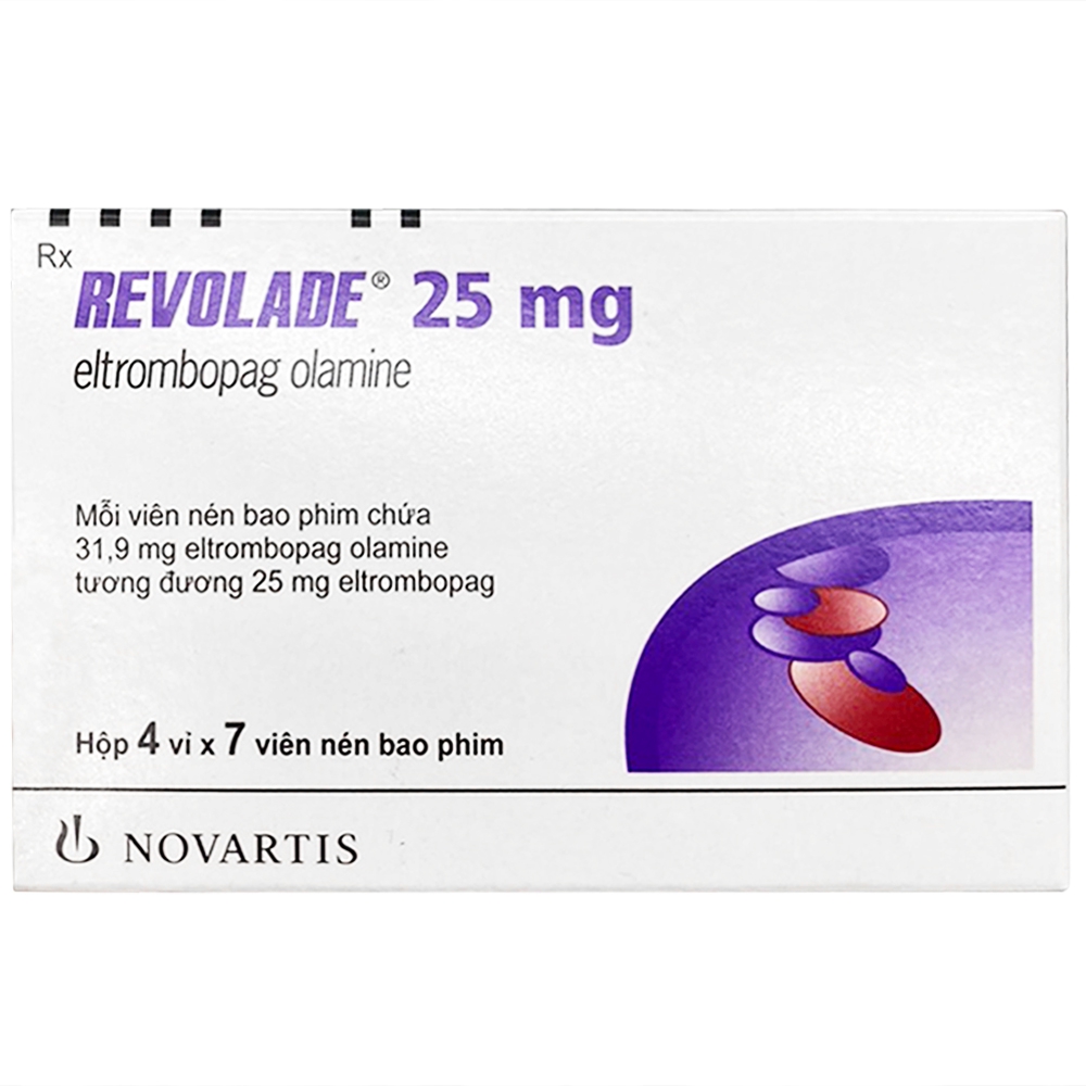 Thuốc Revolade 25mg Novartis chống chảy máu do thiếu tiểu cầu trong máu (28 viên)