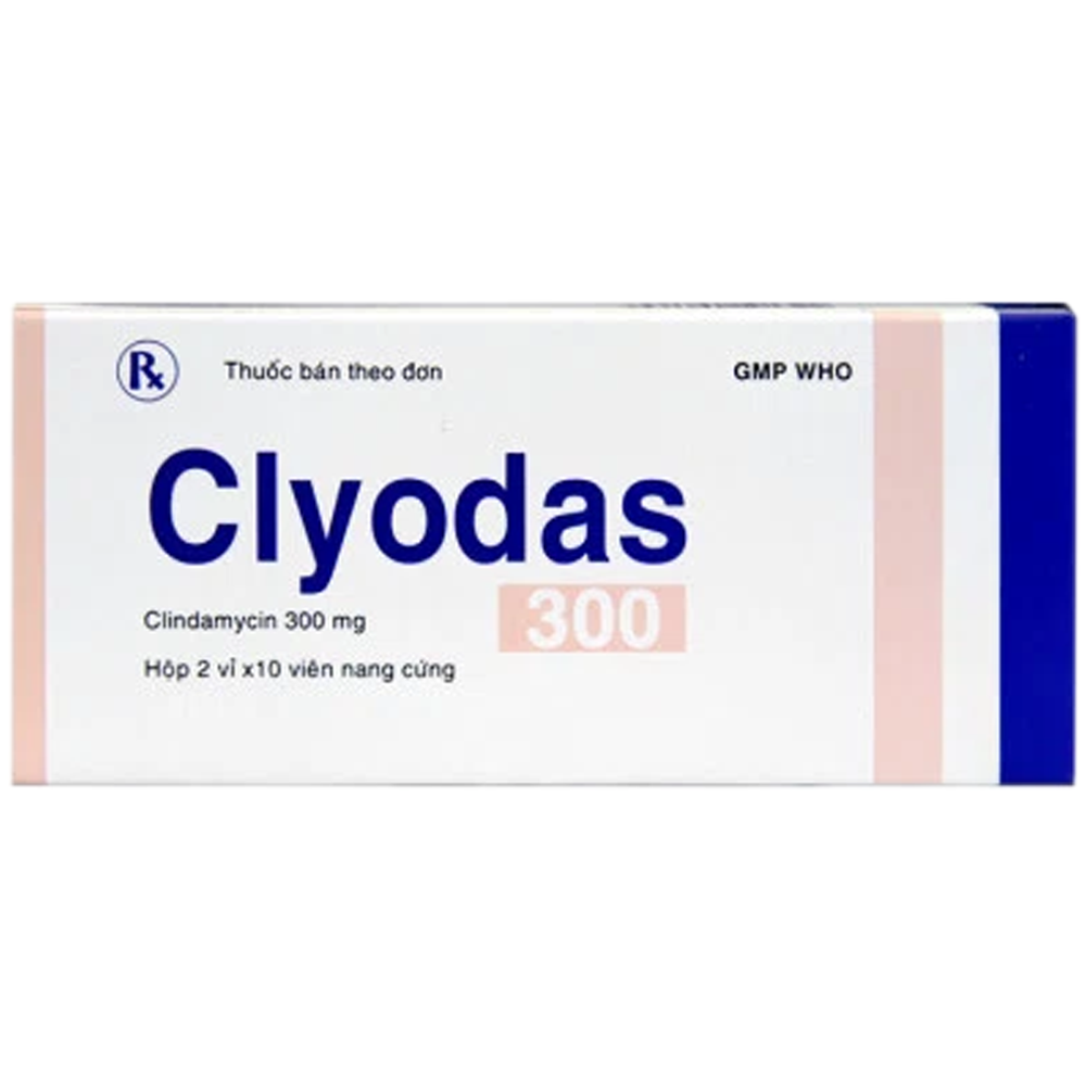 Thuốc Clyodas 300mg Bidiphar điều trị phòng ngừa viêm màng trong tim (2 vỉ x 10 viên)