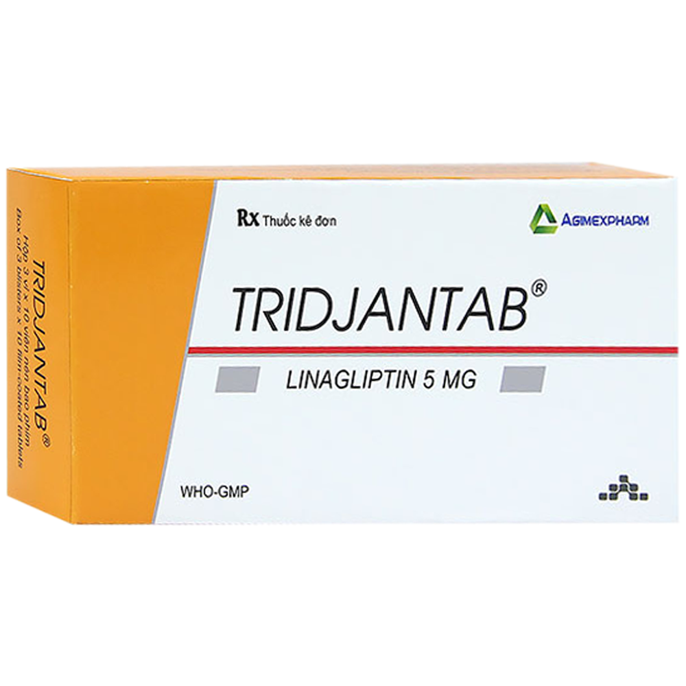 Thuốc Tridjantab 5mg Agimexpharm điều trị đái tháo đường tuýp 2 (3 vỉ x 10 viên)