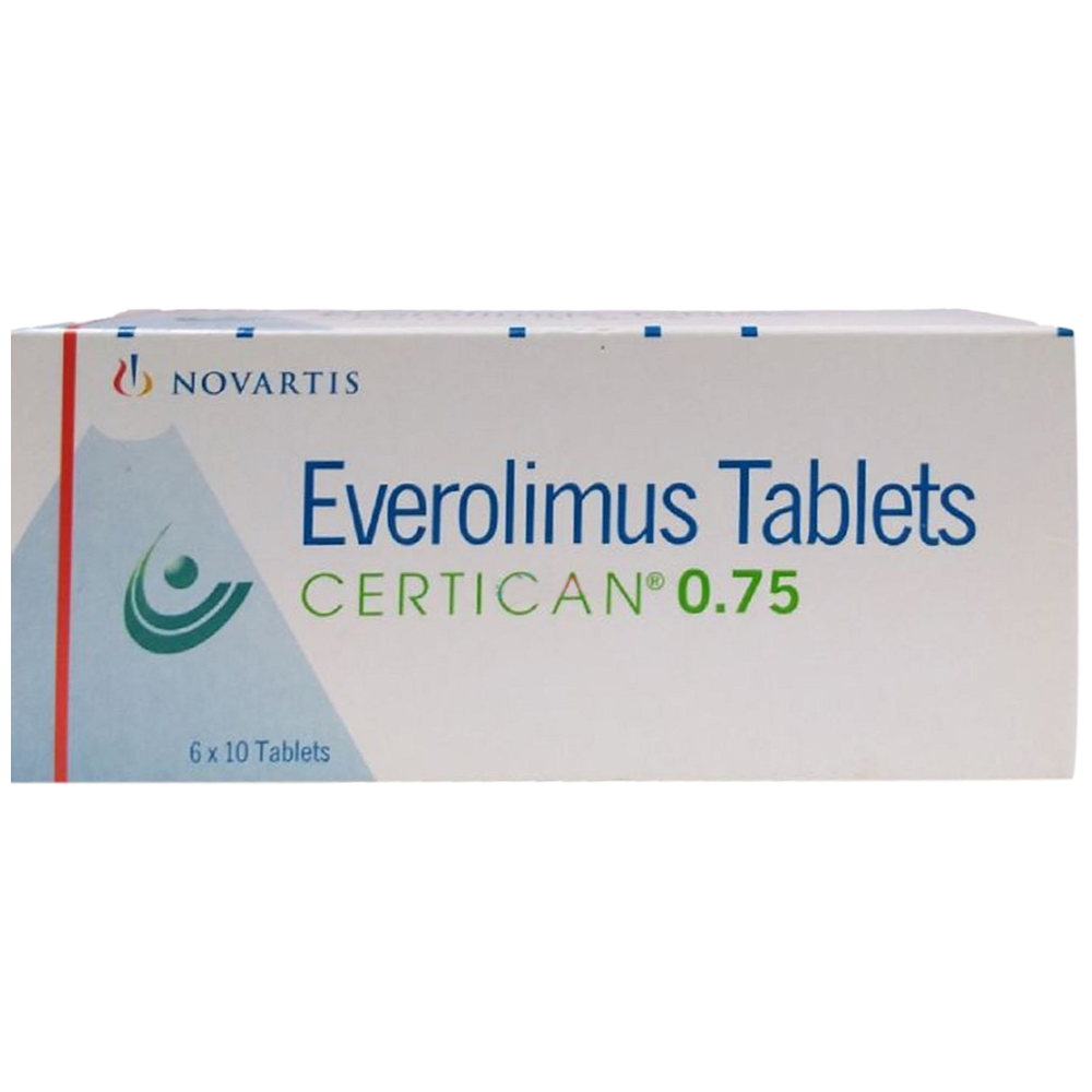 Thuốc Certican 0.75mg Novartis dự phòng thải tạng ghép ở bệnh nhân ghép thận, tim (6 vỉ x 10 viên)