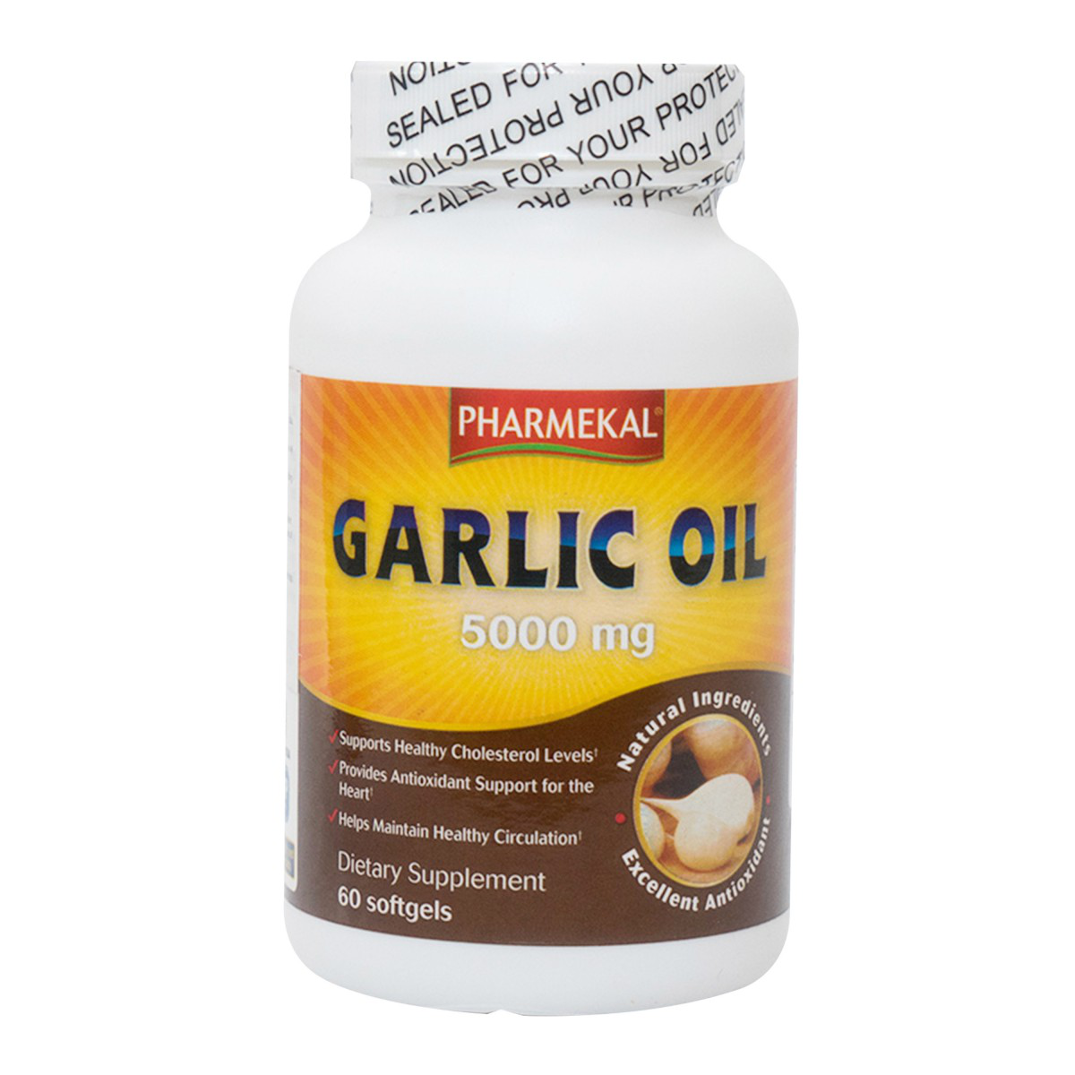 Viên uống Garlic Oil Pharmekal hỗ trợ giảm cholesterol và lipid huyết tương (60 viên)