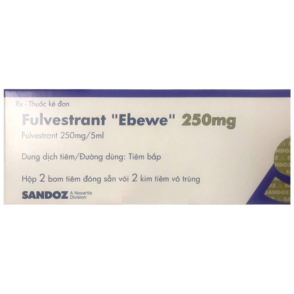 Thuốc Fulvestrant Ebewe Novartis điều trị ung thư vú (2 ống x 5ml)