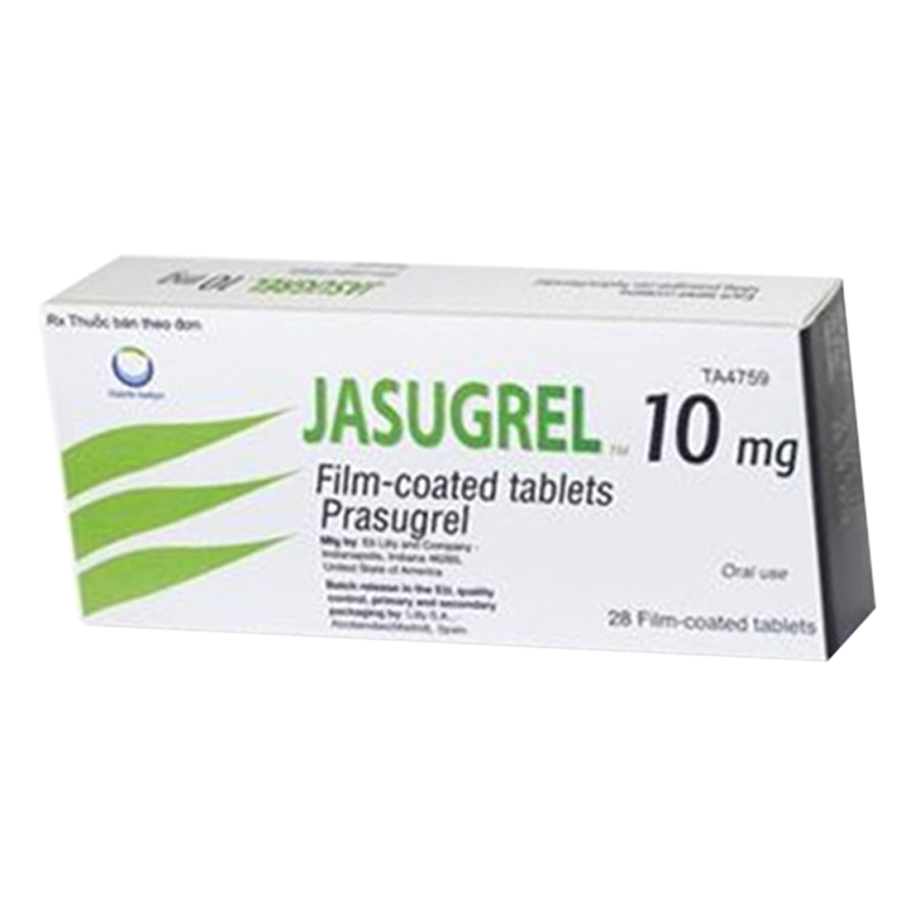 Thuốc Jasugrel 10mg Daiichi điều trị đau thắt ngực không ổn định, nhồi máu cơ tim (2 vỉ x 14 viên)