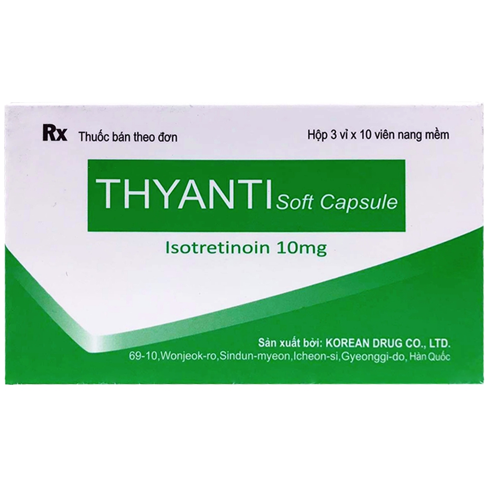 Thuốc Thyanti Korean Drug điều trị mụn trứng cá nặng (3 vỉ x 10 viên)