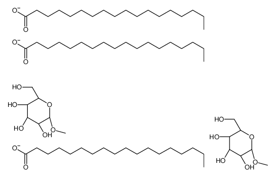 Methyl glucose sesquistearate  có công thức hóa học là C68H133O18-3