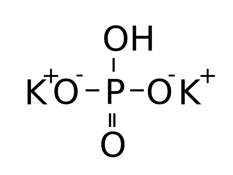 Công thức hóa học của Dipotassium phosphate