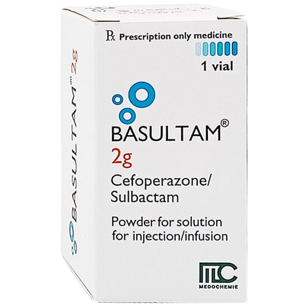 Thuốc Basultam 2g Medochemie điều trị nhiễm khuẩn do những vi khuẩn nhạy cảm