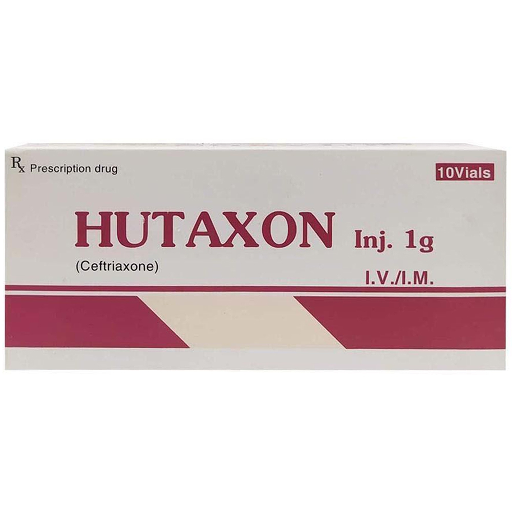 Bột pha tiêm Hutaxon Phil điều trị nhiễm khuẩn (10 lọ)