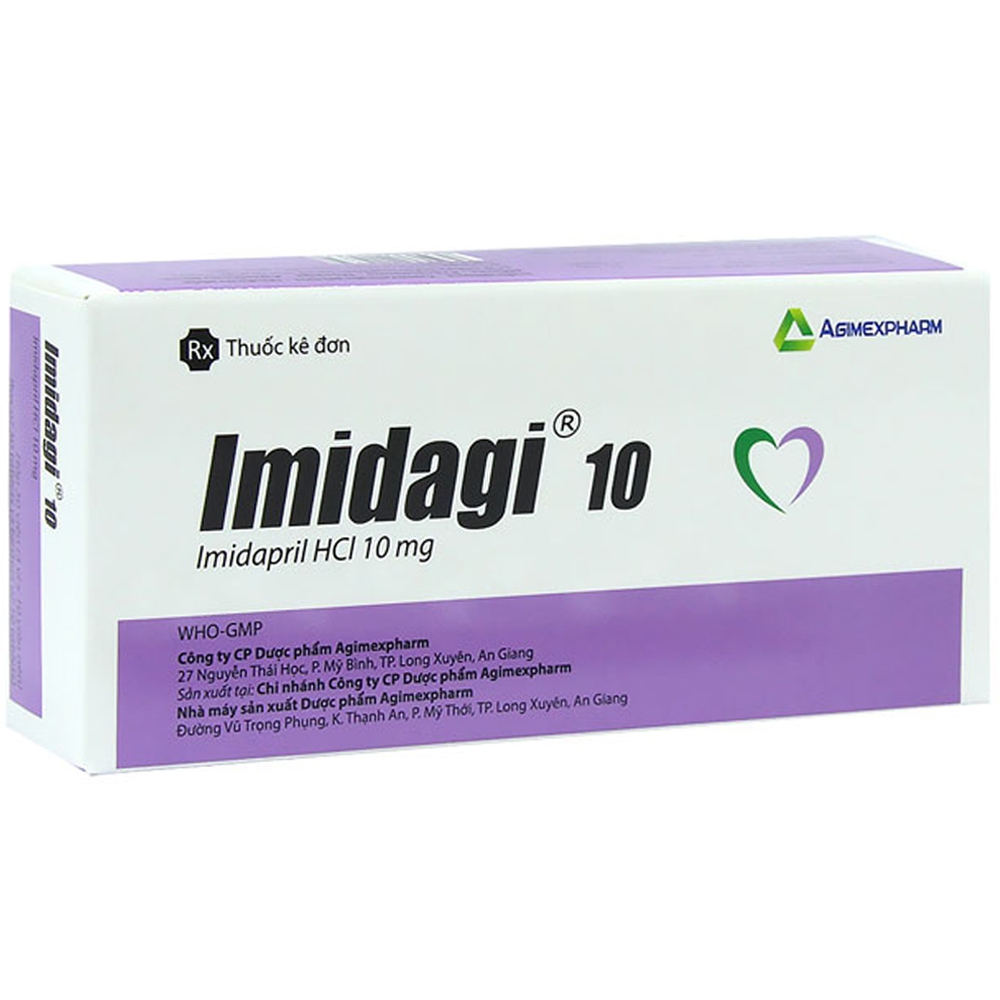 Thuốc Imidagi 10 Agimexpharm điều trị tăng huyết áp (3 vỉ x 10 viên)