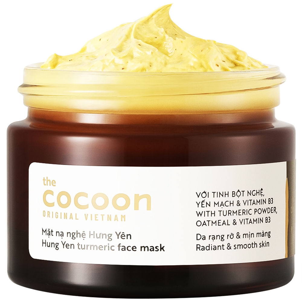 Mặt nạ nghệ Hưng Yên Cocoon cải thiện bề mặt, giúp da trở nên mịn màng (30ml)