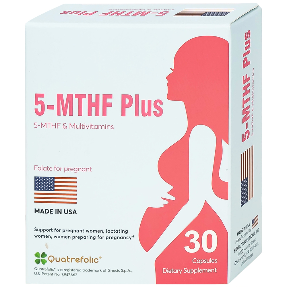 Viên uống 5-MTHF Plus bổ sung một số vitamin và khoáng chất cho cơ thể (3 vỉ x 10 viên)