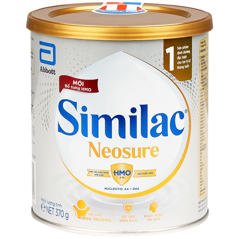 Sữa Similac Neosure 370g đặc chế cho trẻ sinh non, nhẹ cân từ 0 - 12 tháng