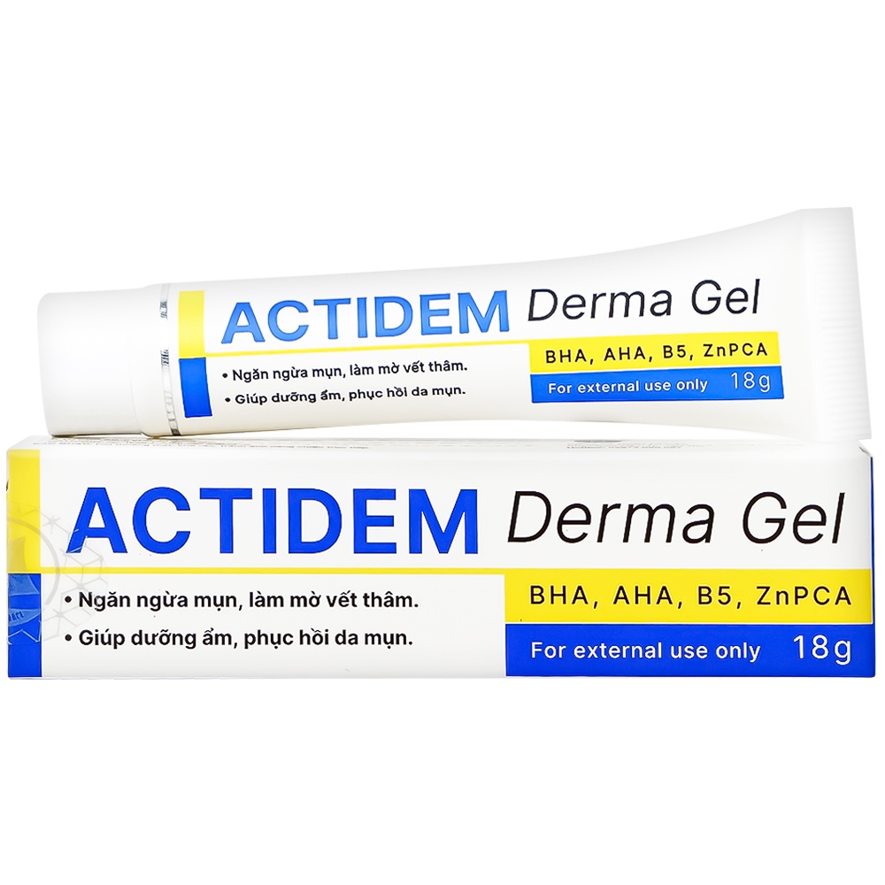 Gel Actidem Derma giúp ngăn ngừa mụn, làm mờ vết thâm (18g)