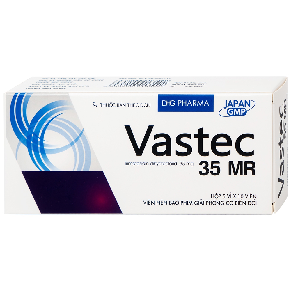 Thuốc Vastec 35 MR DHG điều trị đau thắt ngực ổn định (5 vỉ x 10 viên)