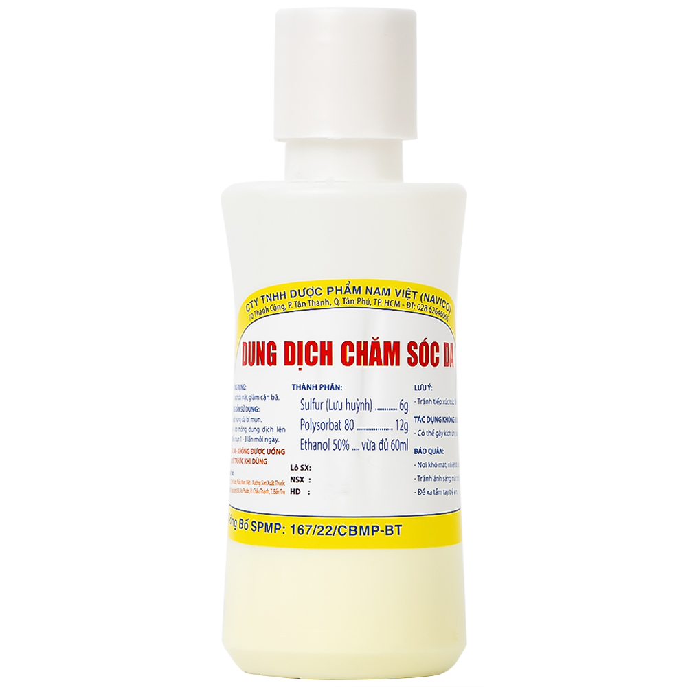 Dung dịch chăm sóc da mặt Navico làm sạch da mặt, giảm cặn bã (60ml)