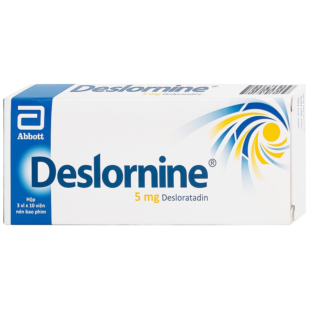 Thuốc Deslornine Abbott 5mg Làm giảm các triệu chứng của viêm mũi dị ứng (3 vỉ x 10 viên)