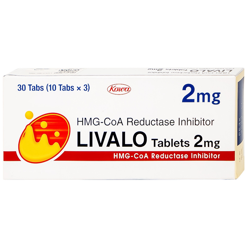 Thuốc Livalo 2mg Kowa điều trị tăng lipid máu nguyên (3 vỉ x 10 viên)