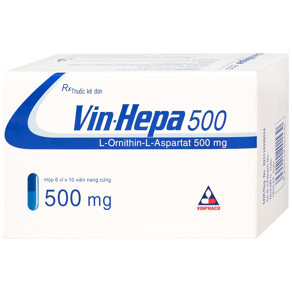 Thuốc Vin-Hepa 500 Vinphaco điều trị các bệnh lý ở gan (6 vỉ x 10 viên)