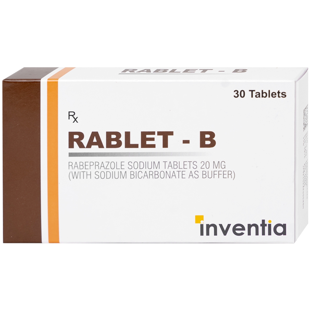 Thuốc Rablet-B Inventia điều trị loét do hội chứng trào ngược dạ dày, thực quản (3 vỉ x 10 viên)