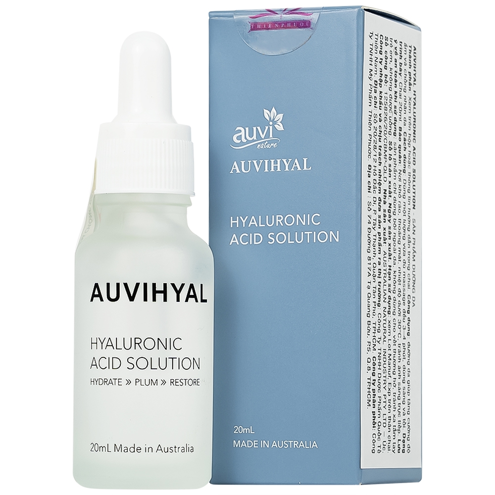 Tinh chất Auvihyal Hyaluronic Acid Solution giúp tăng cường độ ẩm và chống nhăn da (20ml)