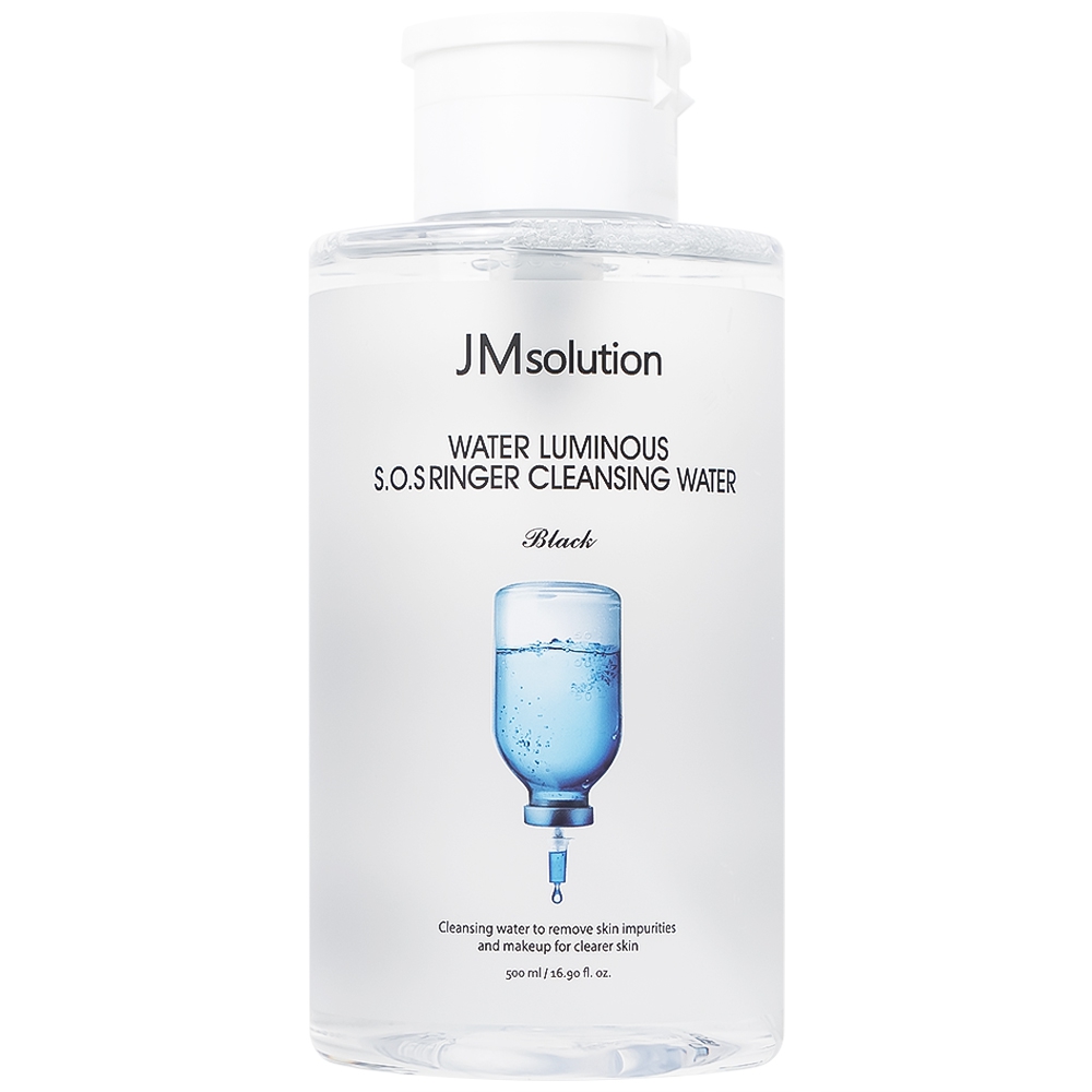 Nước tẩy trang JMsolution Water Luminous S.O.S Ringer Cleansing Water giúp làm sạch bụi bẩn, dầu thừa và lớp trang điểm (500ml)