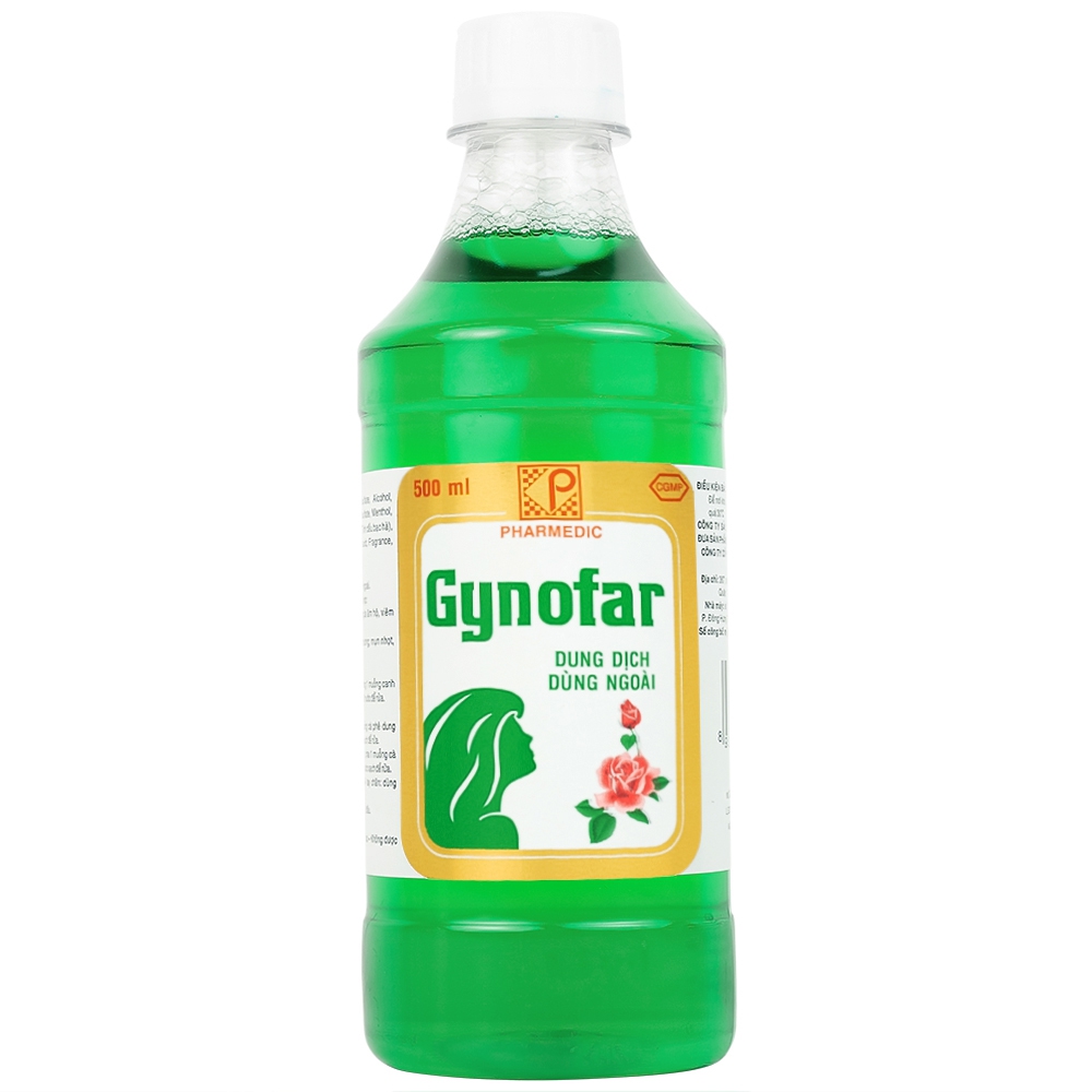 Dung dịch Gynofar 500ml Pharmedic vệ sinh cơ quan sinh dục ngoài