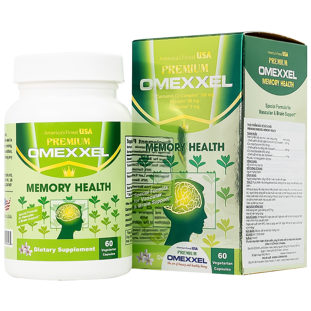 Viên uống Premium Omexxel Memory Health hỗ trợ tốt cho não bộ (60 viên)