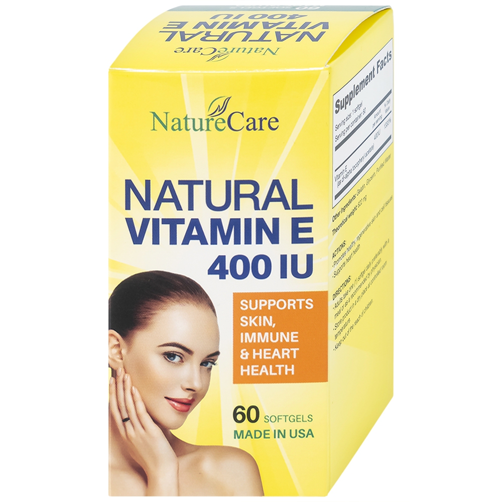 Tác dụng và công dụng của vitamin E tự nhiên 400IU là gì?