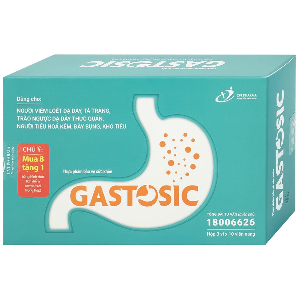 Thuốc trị trào ngược dạ dày Gastosic - Giải pháp hiệu quả cho hệ tiêu hóa