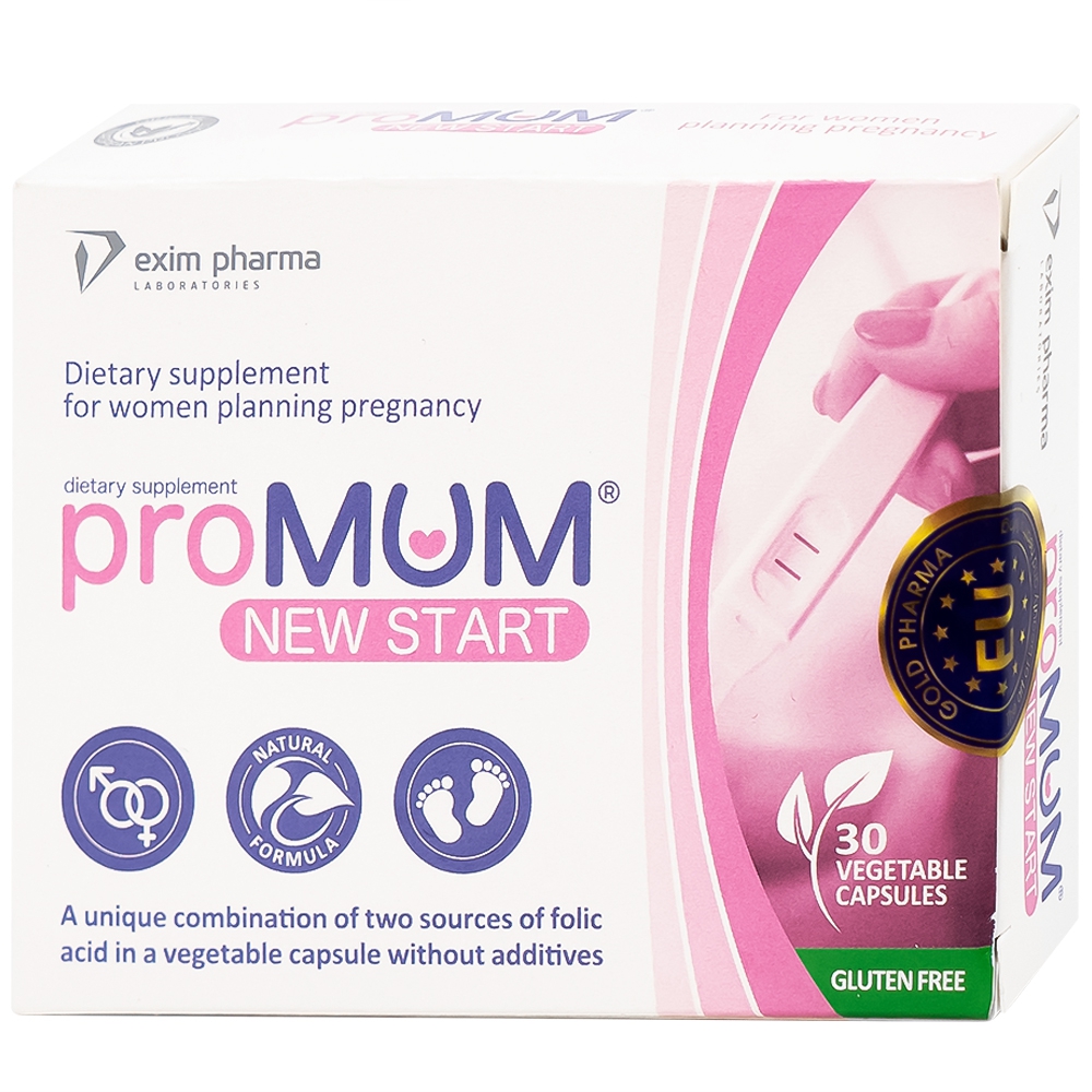 Viên uống proMUM New Start bổ sung vitamin và khoáng chất cho phụ nữ có kế hoạch mang thai (2 vỉ x 15 viên)