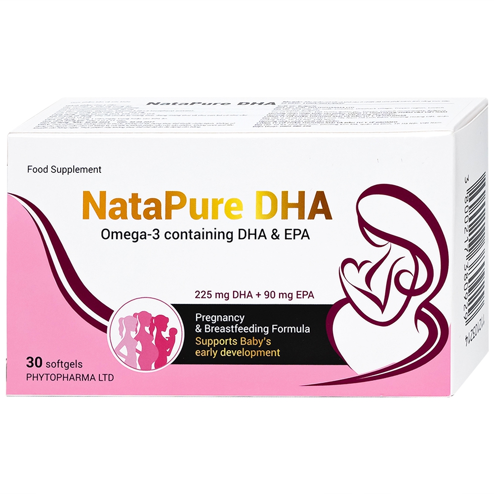 Viên uống Natapure DHA Phytopharma bổ sung DHA, EPA cho cơ thể (2 vỉ x 15 viên)