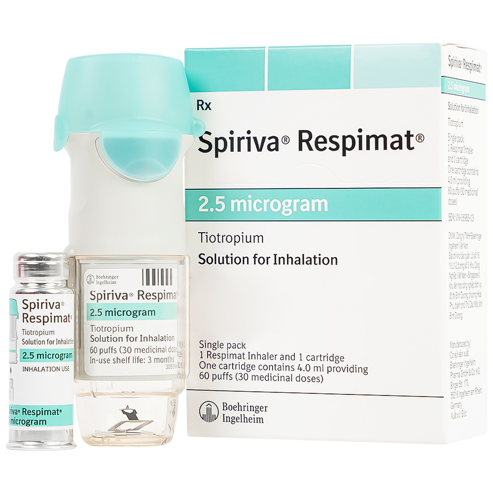 Bình xịt Spiriva Respimat Boehringer điều trị viêm phế quản mạn (60 liều)