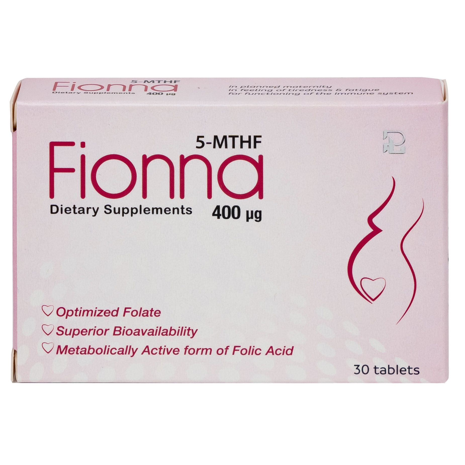 Thuốc Fionna hỗ trợ giảm nguy cơ thiếu máu do thiếu acid folic (1 vỉ x 30 viên)