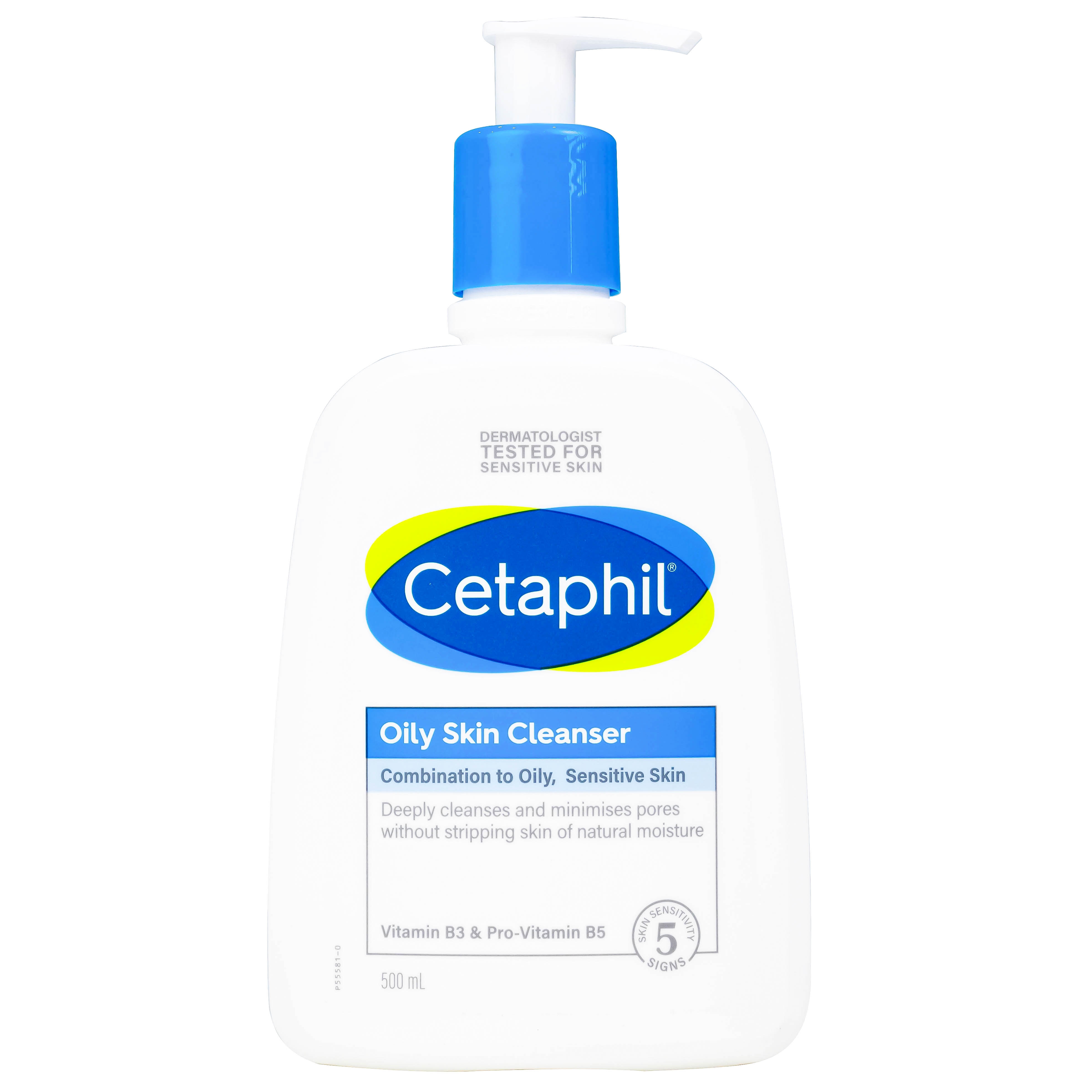 Sữa rửa mặt Cetaphil Oily Skin Cleanser 500ml cho da dầu nhạy cảm