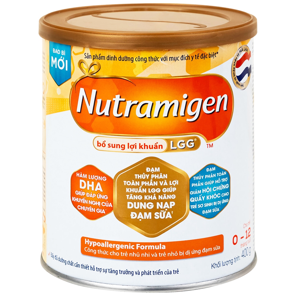 Sữa Nutramigen A+ LGG Mead Johnson bổ sung dinh dưỡng cho trẻ dị ứng với đạm sữa (400g)