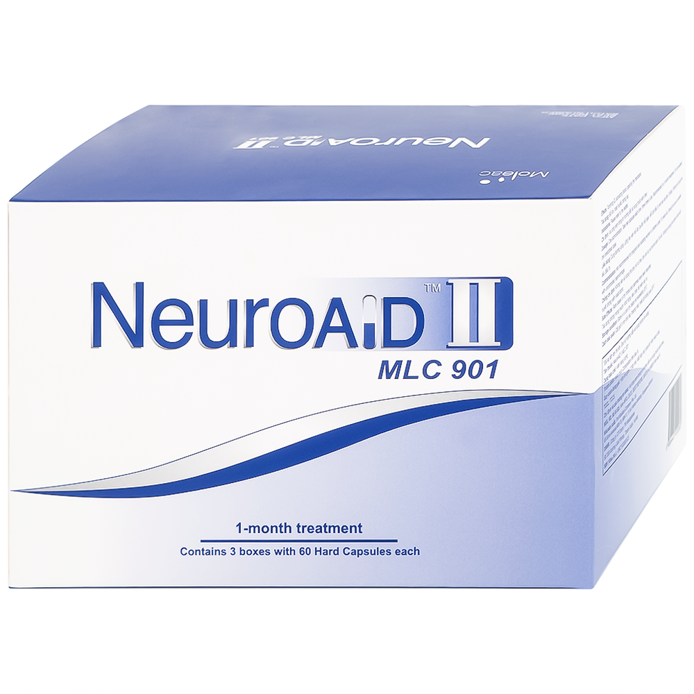 Thuốc NeuroAID II MLC 901 Moleac điều trị phục hồi chức năng cho bệnh nhân đột quỵ (3 hộp x 60 viên)