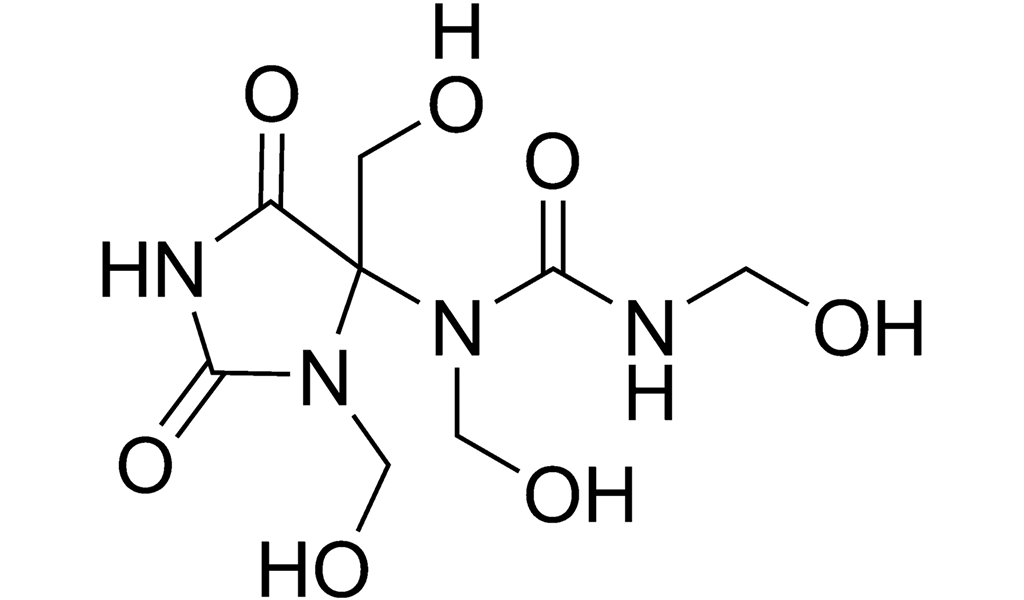 Công thức hóa học của Diazolidinyl urea là  C8H14N4O7