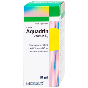 Dung dịch Aquadrin Balancepharm bổ sung vitamin D3 ngăn ngừa còi xương (10ml) 1