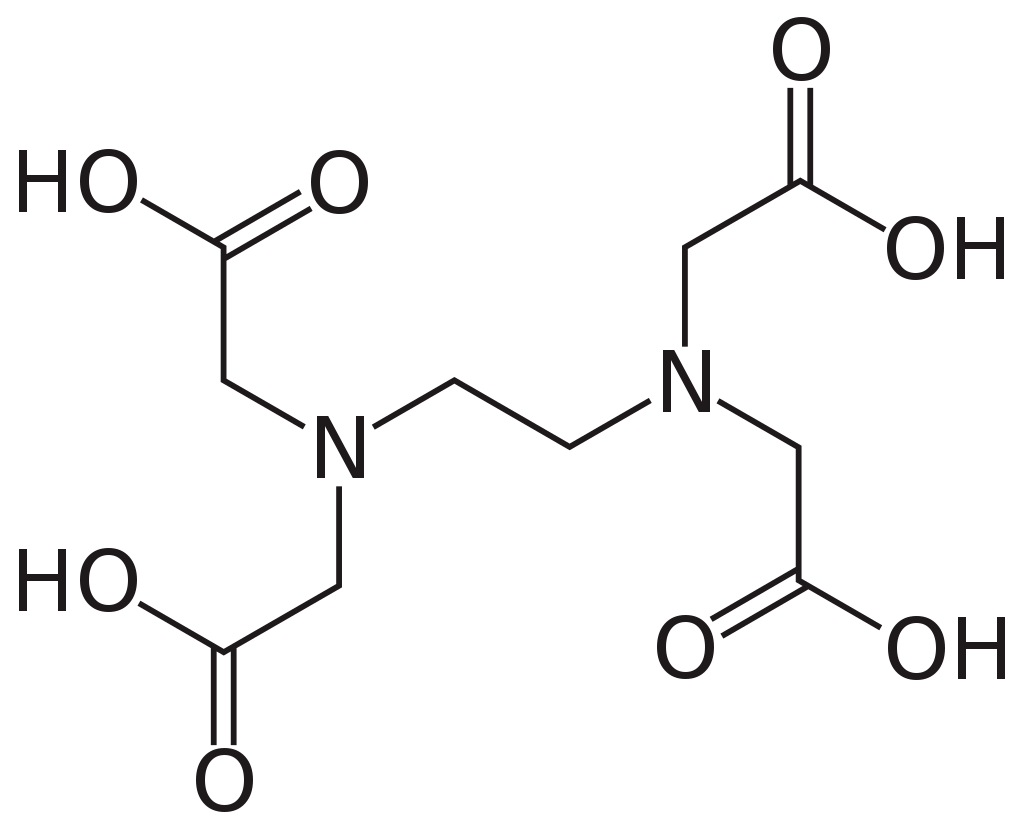Công thức hóa học của EDTA