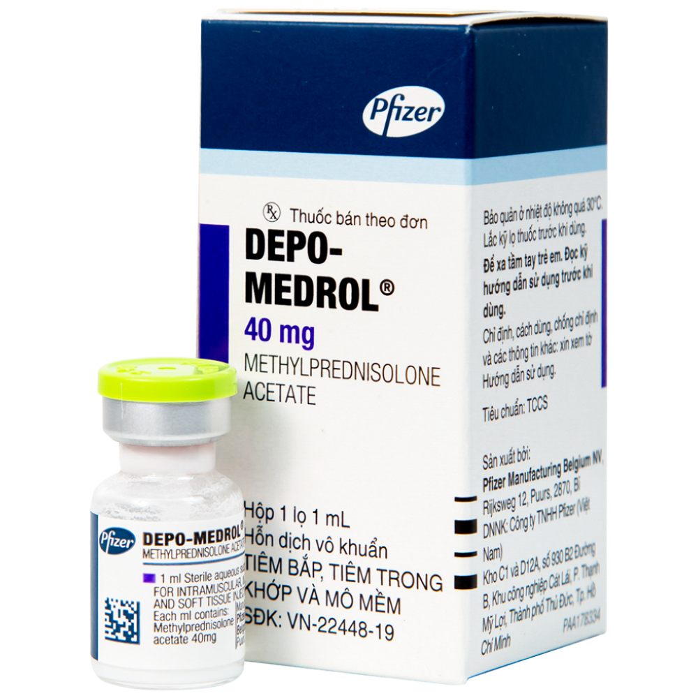 Thuốc Depo Medrol 40mg có dạng và hàm lượng như thế nào?
