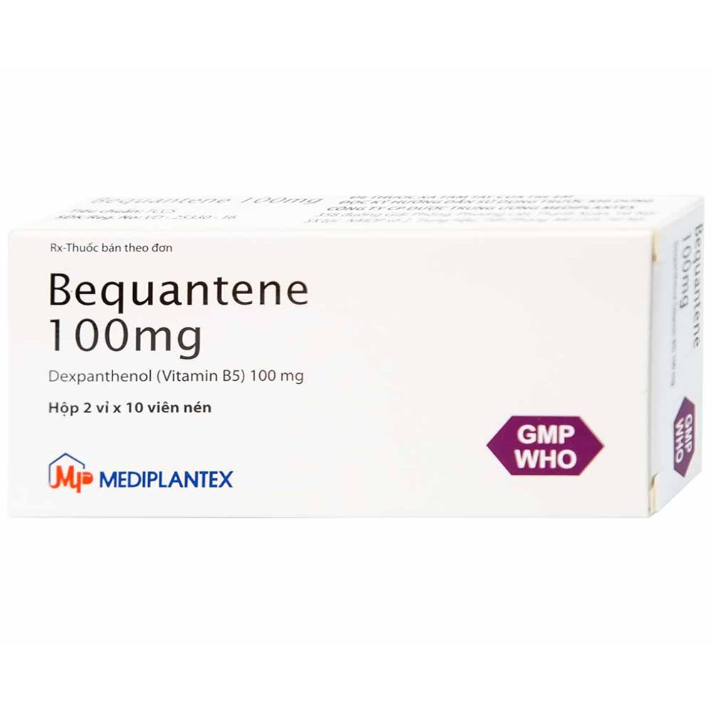 Thuốc Bequantene 100mg Mediplantex điều trị chứng rụng tóc lan tỏa (2 vỉ x 10 viên)