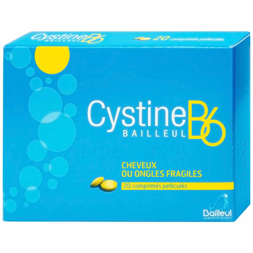 Thuốc Cystine B6 500mg Galeniques Vernin điều trị các bệnh lý liên quan đến tóc và loạn dưỡng móng (20 viên)