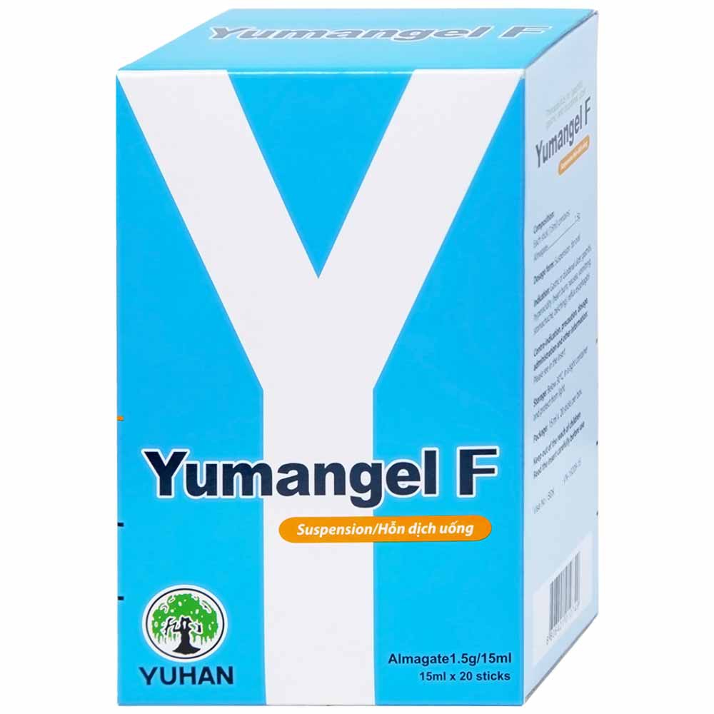 Hỗn dịch uống Yumangel F Yuhan kháng acid và cả thiện loét dạ dày - tá tràng (20 gói x 15ml)