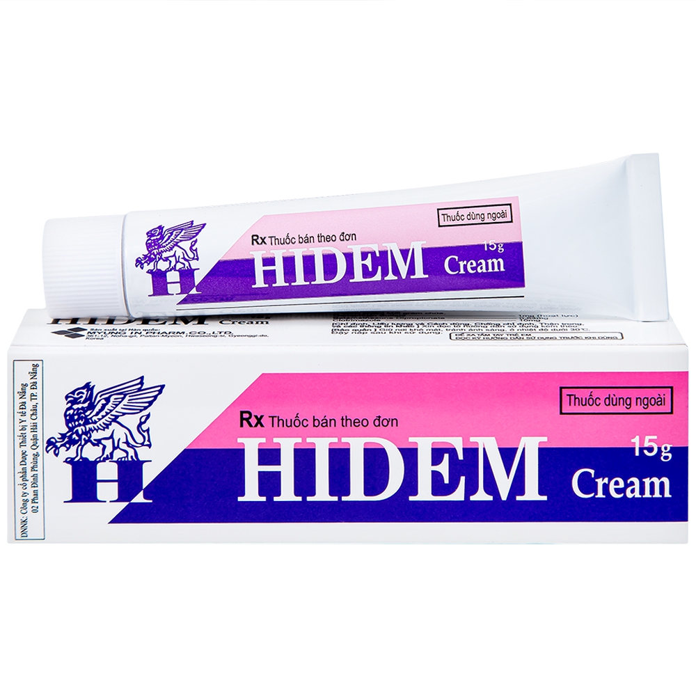 Kem bôi Hidem Cream điều trị viêm da dị ứng, hăm da (15g)